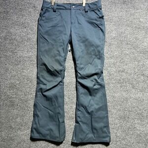 Volcom Snow Pants Womens L Grey 15K Waterproof Stretch Slim Fit Snowboard Ski